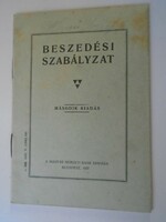 Za429.2 Collection regulations - issued by the Hungarian National Bank 1937 (pengő)