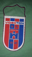 Retro smaller videoton soccer football flag flawless 14 x 8 cm as shown in the pictures