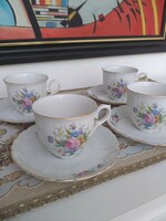 MZ Moritz Zdekauer kézi festésű teás csészék