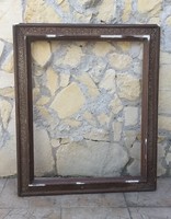 Antique brown wooden frame 83 cm x 70 cm