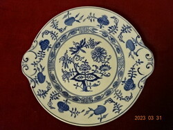 Willeroy & Boch German porcelain, antique, onion-patterned cake plate. Jokai.
