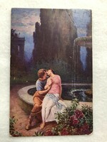 Antik romantikus képeslap                                                  -2.