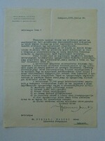 ZA432.25 Kelemen Aurél kormányfőtanácsos -angora nyúl tenyésztéssel kapcsolatos levél 1938