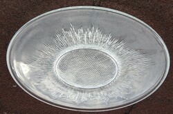 Modern patterned glass cake bowl