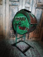 Totó-lottó szelvény gyűjtő kerék, retro, dekoráció 1960-as évekből, konzervált állapotban