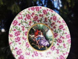 Rosy scenic bowl
