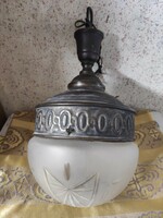 Nagybolgar single-arm chandelier bronze alloy carved glass ceiling lamp