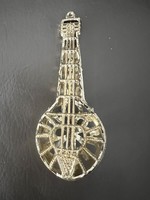 Old laced plastic musical instrument Christmas tree decoration