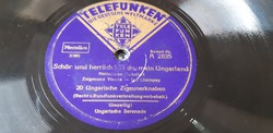 20 UNGARISCHE ZIGEUNERKNABEN   SELLAK GRAMOFON LEMEZ 78 - AS RPM