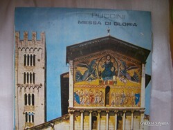 Puccini: Messa di Gloria  Melodia Kiadás. A borító kicsit sérült, a lemez hibátlan.