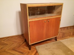 Retro old showcase cabinet with mid century chest of drawers tv stand
