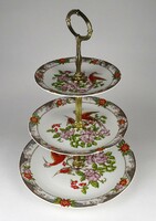 1M530 old mz Czech porcelain three-tier serving cake plate 34 cm