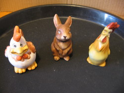 Easter decorative figurines rabbit, rooster, hen