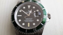 Rolex submariner automatic men's watch, hulk function