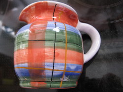 Craft creek ceramic manufactory with checkered small jug
