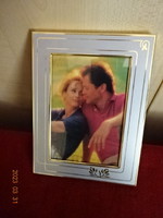 Photo frame with golden frame, size 16 x 12 cm. Jokai.