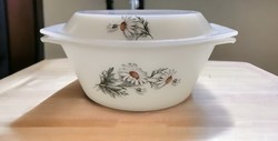 Arcopal French glass Jena bowl, chamomile pattern