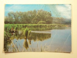 Régi képeslap levelezőlap - Diósjenő horgásztó