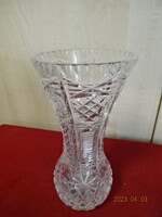 Ajka crystal glass vase, height 21 cm. Jokai.