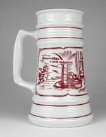 1M528 Jelezett Alföldi porcelán söröskorsó 20 cm