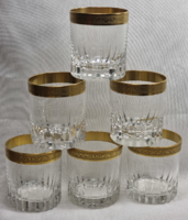 Az 6db-os whiskys kristály szett﻿  Vélhetően francia manufaktúra munkája KK Zwiesel..