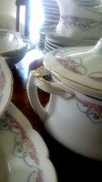 47 db-os  ANTIK 11 személyes porcelán ÉTKÉSZLET - Art&Decoration