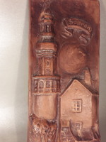 Ceramic wall picture wall ornament marked jakab l. Absolute bargain in Sopron!