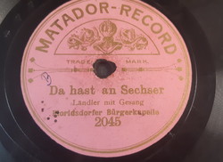 Floridsdorfer bürgerkapelle gramophone record shellac 78 rpm - rare edition!