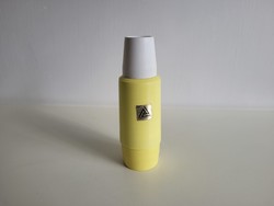 Retro old lemon yellow glass thermos with excellent goods forum