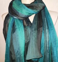 Large shawl, beach towel, made of gradational pleated material