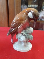 German, Germany katzhütte 1914-1945 hand painted bird, porcelain figurine. 13 Cm.