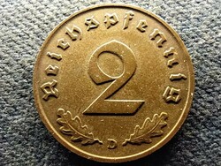 Németország Horogkeresztes 2 birodalmi pfennig 1939 D (id73522)