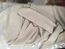 Khaki plain unisex scarf without pattern