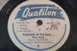 Len hughes and martiny band on gramophone record shellac at 78 rpm