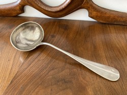 Silver gravy/saucy spoon