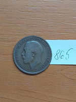 ANGOL ANGLIA 1/2 HALF PENNY 1921(?)  King George V.  865