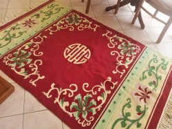Kínai Gyapjú KILIM SZŐNYEG - SHOU szimbólummal