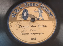 Wiener bürgerkapelle gramophone plate shellac 78 rpm