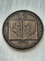 Magyar Éremgyűjtők Egyesülete XI Vándorgyűlése Sárospatak 1981 augusztus bronz emlékérem