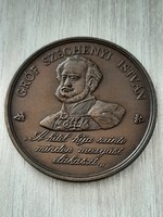 MHB RT  1986 Gróf Széchenyi István bronz emlékérem