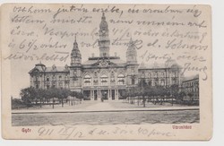 Győr, Városháza. 1911 (?) Herman Izidor, Gy. A képen látható állapotban