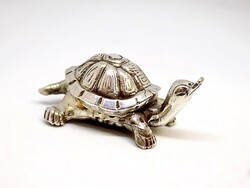 Ezüst teknős miniatűr figura (ZAL-Ag111075)