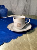 Douwe Egberts kávés csésze hollóházi porcelán.