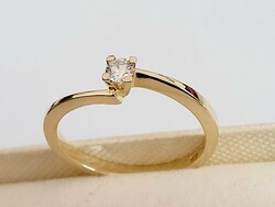 Brilles arany gyűrű (14k) kókusz részére
