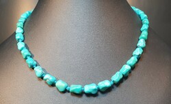 Wonderful antique turquoise necklace 43 cm