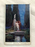 Antik romantikus képeslap - 1916                                             -2.