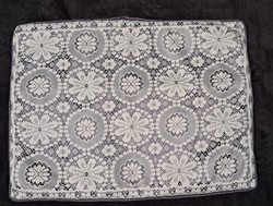 Pillow with lace insert, decorative pillow (l3605)