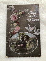 Antik ezüstözött  romantikus képeslap -  1921                                              -2.