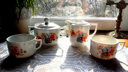 Drasche poppy pattern 2 stitches. Tea set - art&decoration