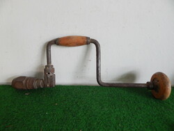 Wood drill, drill, in the condition shown in the picture, functional.